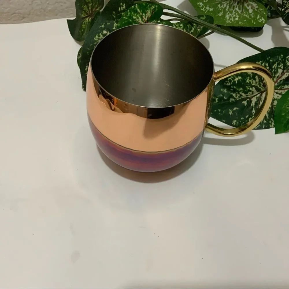 Anthropology Moscow mule two tone copper cup A11
